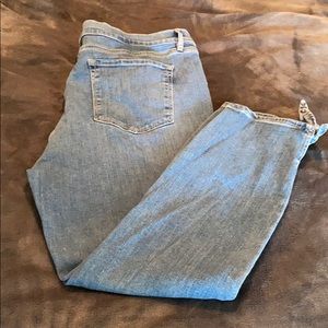 Loft Skinny jeans with ankle ties